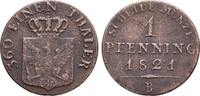 Brandenburg-Preussen CU-Pfennig Friedrich Wilhelm III. 1797-1840. -