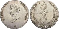 Westfalen-Königreich 2/3 Taler Hieronymus Napoleon 1807-1813. -