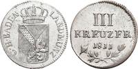 Baden-Durlach 3 Kreuzer Karl Friedrich 1806-1811. -