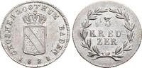 Baden-Durlach 3 Kreuzer Ludwig 1818-1830. -