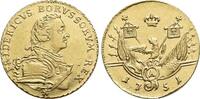 Brandenburg-Preussen Gold-1/2 Friedrichsdor 1751 A Friedrich II. 1740-1786, Münzstätte Berlin. Selten, vorzüglich