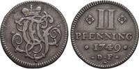 Trier-Erzbistum CU-2 Pfennig Franz Georg von Schönborn 1729-1756. -