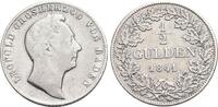 Baden-Durlach 1/2 Gulden Leopold 1830-1852. -
