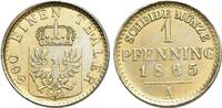 Brandenburg-Preussen Nickel-Abschlag vom Pfennig Wilhelm I. 1861-1888. -