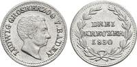 Baden-Durlach 3 Kreuzer Ludwig 1818-1830. -