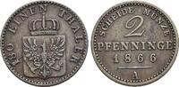 Brandenburg-Preussen CU-2 Pfennig Wilhelm I. 1861-1888. -
