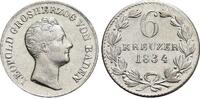 Baden-Durlach 6 Kreuzer Leopold 1830-1852. -