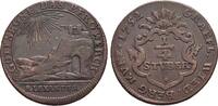 Wied-Neuwied Ausbeute-CU-1/4 Stüber 1 Johann Friedrich Alexander 1737-1791. -