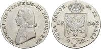 Brandenburg-Preussen 4 Groschen (1/6 Taler) Friedrich Wilhelm III. 1797-1840. -