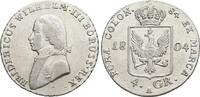 Brandenburg-Preussen 4 Groschen (1/6 Taler) Friedrich Wilhelm III. 1797-1840. -