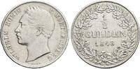 Württemberg 1/2 Gulden Wilhelm I. 1816-1864. -