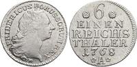 Brandenburg-Preussen 1/6 Taler Friedrich II. 1740-1786, Münzstätte Berlin. -