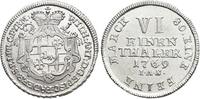 Paderborn, Bistum 1/6 Taler Wilhelm Anton von Asseburg 1763-1782. -