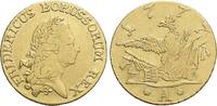 Brandenburg-Preussen Gold-Friedrichsd'or Friedrich II. 1740-1786, Münzstätte Berlin. -
