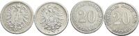 Deutsches Reich Lot - 2 Stück, 20 Pfennig 1 -