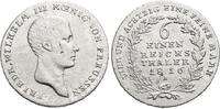 Brandenburg-Preussen 1/6 Taler Friedrich Wilhelm III. 1797-1840. -