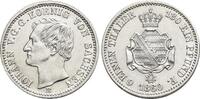Sachsen-Albertinische Linie 1/6 Taler Johann 1854-1873. -