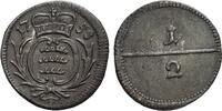 Württemberg 1/2 Kreuzer Karl Eugen 1744-1793. -
