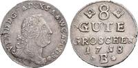 Anhalt-Bernburg 8 Gute Groschen - Kriegsgeld Victor Friedrich 1721-1765. -