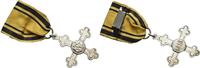 Württemberg Versilbertes-Charlottenkreuz - verliehen Wilhelm II. 1891-1918. -