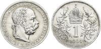 Haus Habsburg / Österreich 1 Krone Franz Joseph I. 1848-1916. -