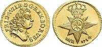 Brandenburg-Preussen Gold-1/4 Dukat Friedrich Wilhelm I. - der Soldatenkönig 1713-1740. -