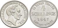 Mecklenburg-Strelitz 4 Schillinge Georg 1816-1860. -