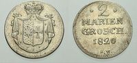 Waldeck 2 Mariengroschen Georg Heinrich 1813-1845.