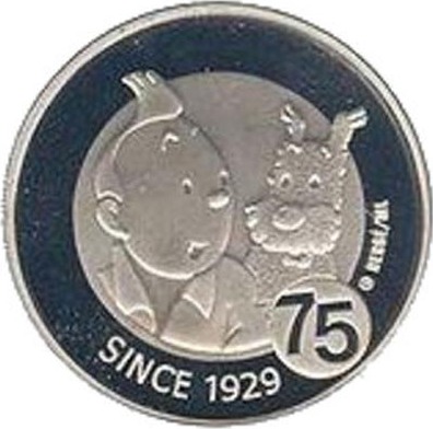 België 10 Euro 2004 75 jaar avonturen van Kuifje Tintin Proof MA Shops