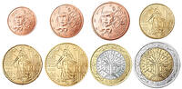 France 3,88 Euro Complete Euro set
