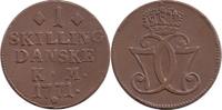 Denmark / Dänemark 1 Skilling Christian VII 1766 - 1808