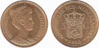 Netherlands 5 Guilder Wilhelmina 1890 - 1948
