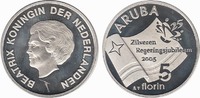 Aruba 5 Florin Jubileum Beatrix