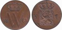 Netherlands ½ Cent Willem III 1849-1890.