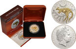 Australia 1 Dollar Kangaroo 2003 Selectively Gold Plated -