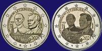 Luxemburg 2 Euro Groothertog Jean Relief & Foto variant -
