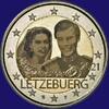 Luxemburg 2 Euro 40 Jaar Huwelijk Henri Foto variant -
