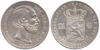 Netherlands 2½ Guilder Willem III 1849 - 1890