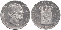 Netherlands 2½ Guilder Willem III 1849 - 1890