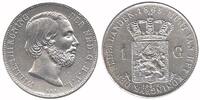 Netherlands 1 Guilder Willem III 1849 - 1890