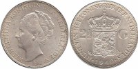Netherlands 2½ Guilder Wilhelmina 1890 - 1948