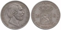 Netherlands 2½ Guilder Willem III 1849 - 1890