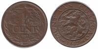 Curacao 1 Cent Wilhelmina 1890 - 1948