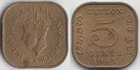Ceylon 5 Cent George VI 1936-1952 -