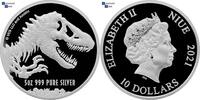 Niue 10 Dollar Jurassic World - Rare Coin! -