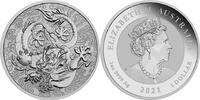 Australia 1 Dollar 2021 Mythen & Legendes - Dragon Bu in Capsule