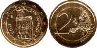 San Marino 2 Euro 2011 Verguld - Vergoldet - Gilded Unz 19,95 EUR  zzgl. 7,50 EUR Versand