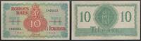 Sedler 10 Kroner 1944 Z London Kv 1+/01