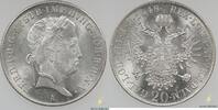 Mynter 20 Kreuzer Austria  1848-A UNC  51,02 EUR  zzgl. 5,10 EUR Versand
