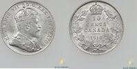 Mynter 10 Cents 1910 Canada  UNC  127,54 EUR  zzgl. 5,10 EUR Versand